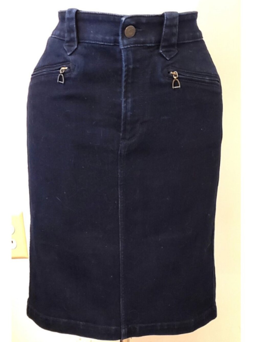 Lauren Jeans Co Ralph Lauren Denim Pencil Skirt Size 6 Dark Indigo Wash